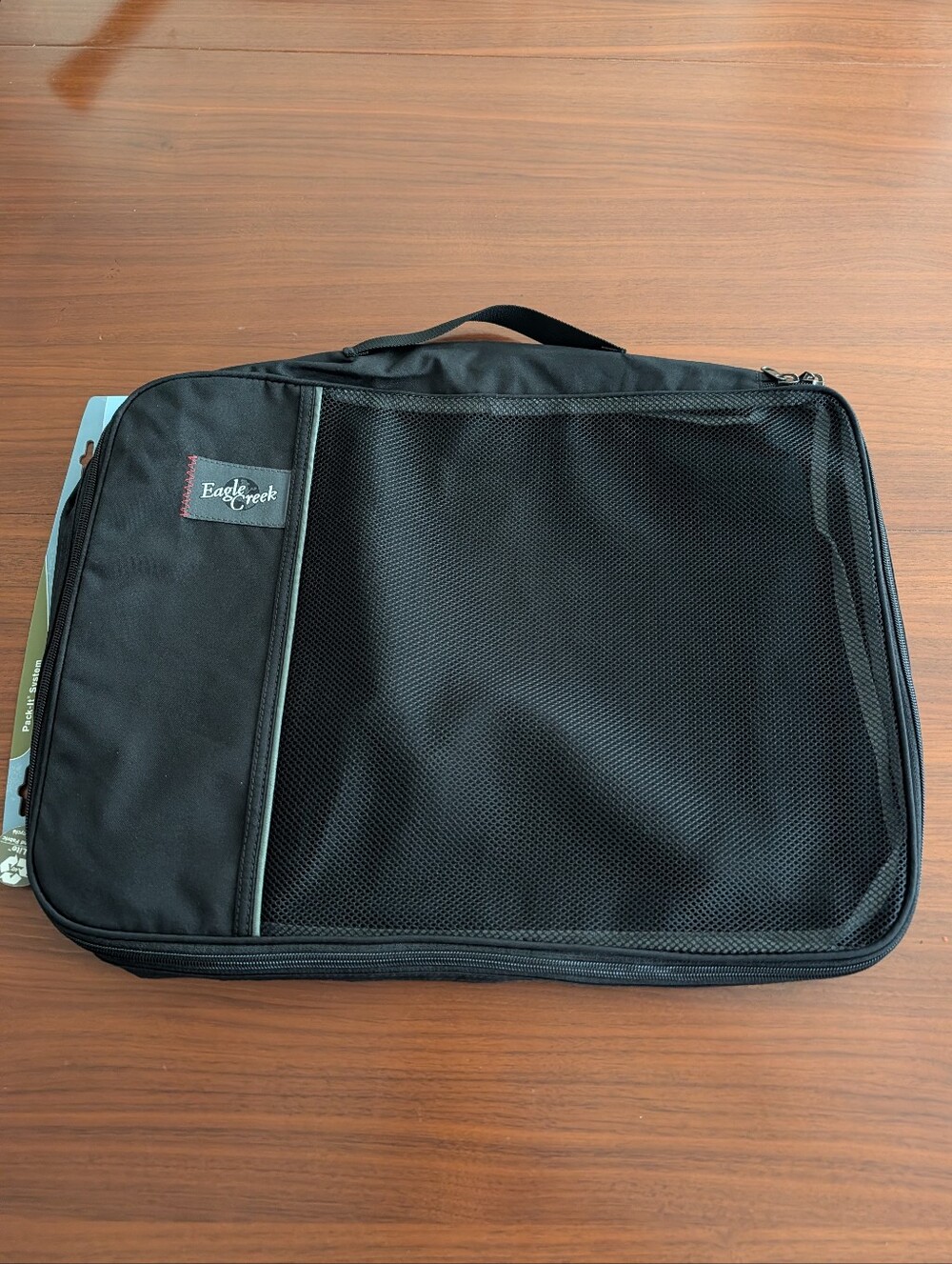 Eagle Creek Packing Cube Organizer Black Mesh Travel Luggage Bag Zip Pouch
